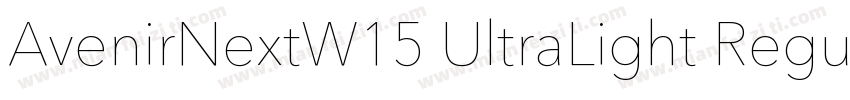 AvenirNextW15 UltraLight Regular字体转换